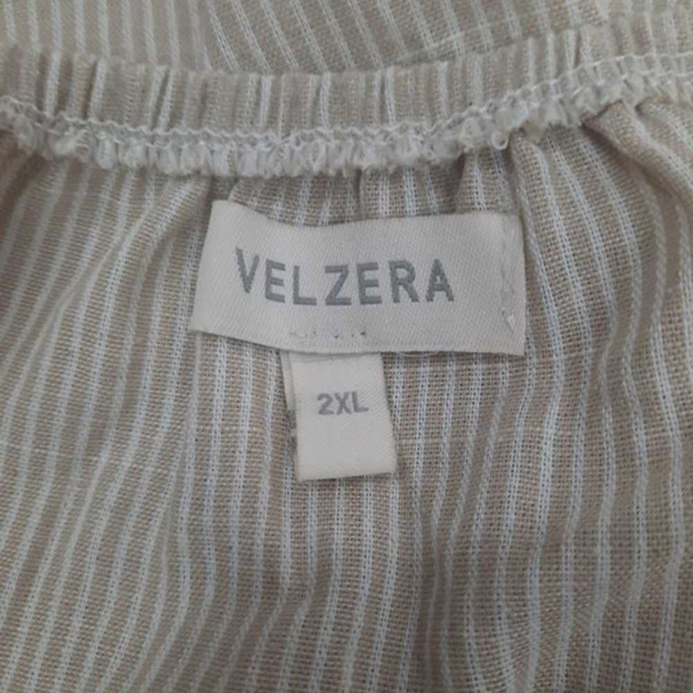 Velzera Embroidered Striped Seersucker Sun Dress … - image 6