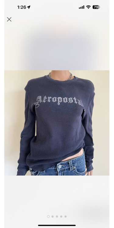 Aeropostale Vintage Aeropostale Navy Blue Waffle K