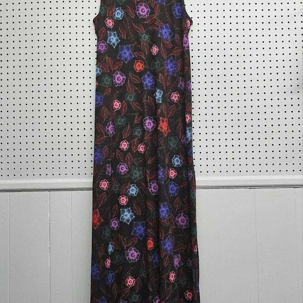 Lularoe Floral Sleeveless Maxi Dress Size 2XL Tal… - image 1