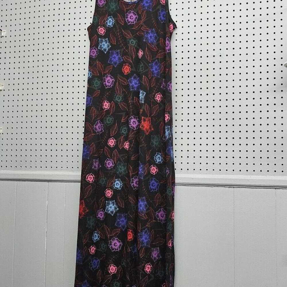 Lularoe Floral Sleeveless Maxi Dress Size 2XL Tal… - image 3