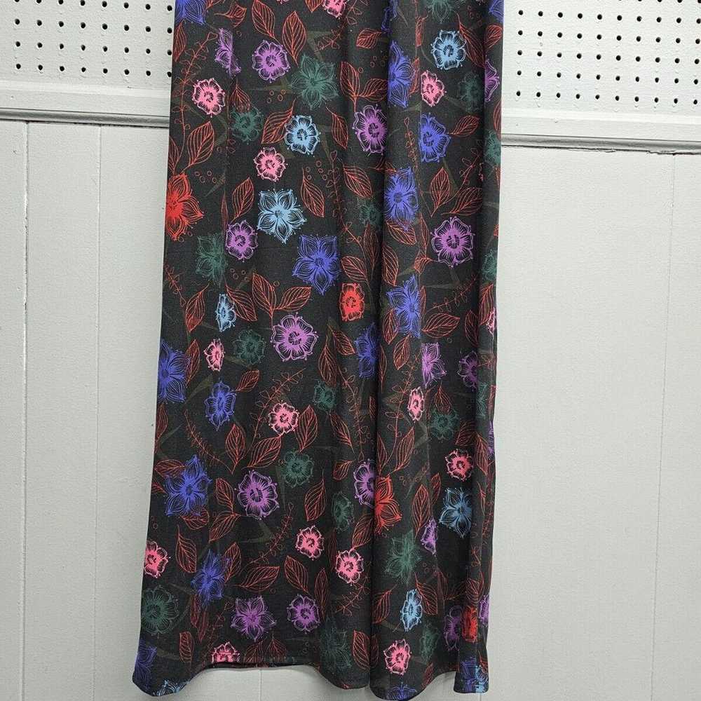 Lularoe Floral Sleeveless Maxi Dress Size 2XL Tal… - image 4