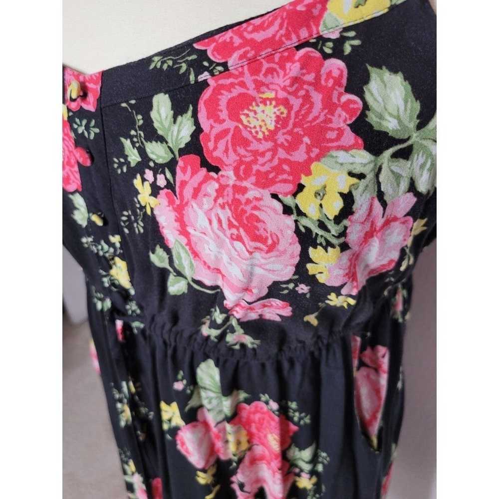 Torrid Floral Drawstring Henley Tank Sun Dress 2X - image 2