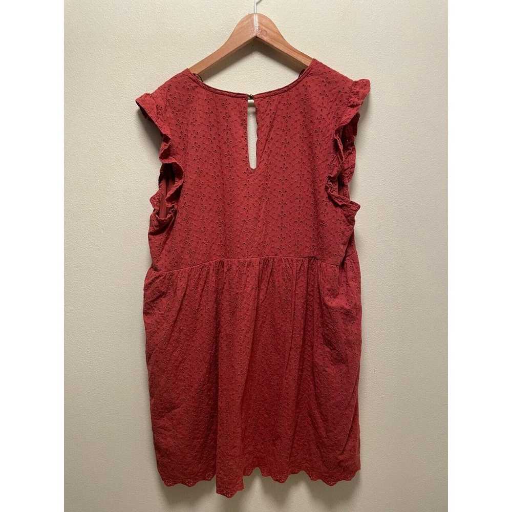 Knox Rose Womens Babydoll Dress Size XXL Red Flor… - image 2