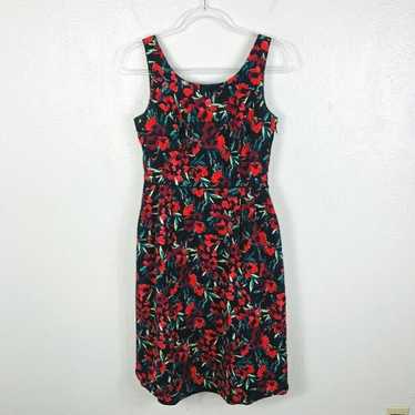 Lands End Size 4 Sleeveless Floral Dress