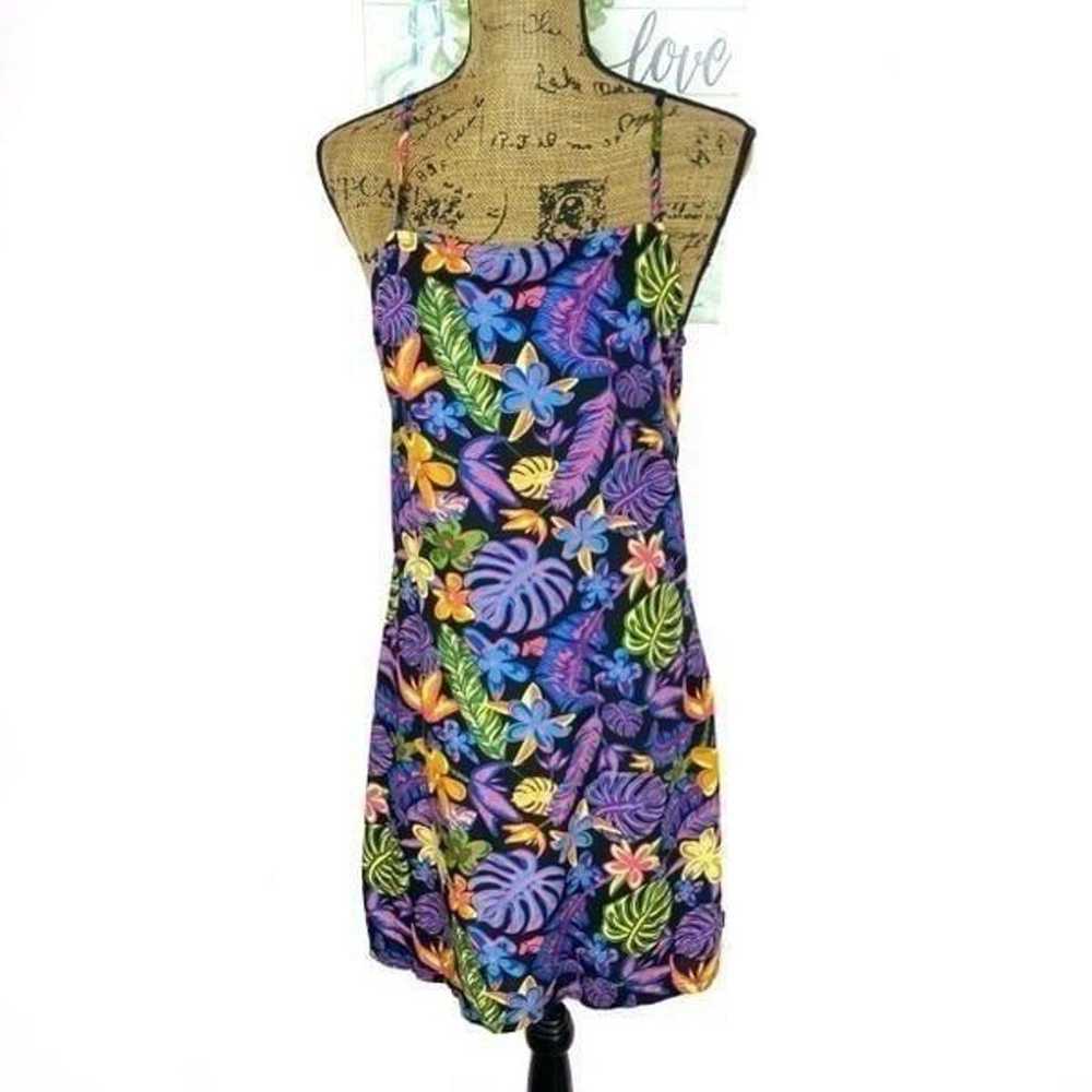 Vans Tropicali Floral Print Slip Dress Size Small… - image 2