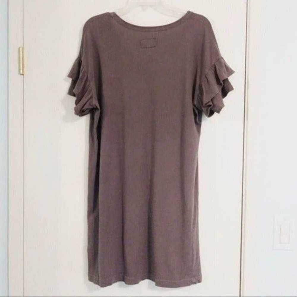 Current Elliot Mauve Ruffle Roadie Tshirt Dress - image 3