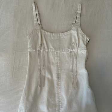 BDG Urban Outfitters White Denim Mini Dress - Size