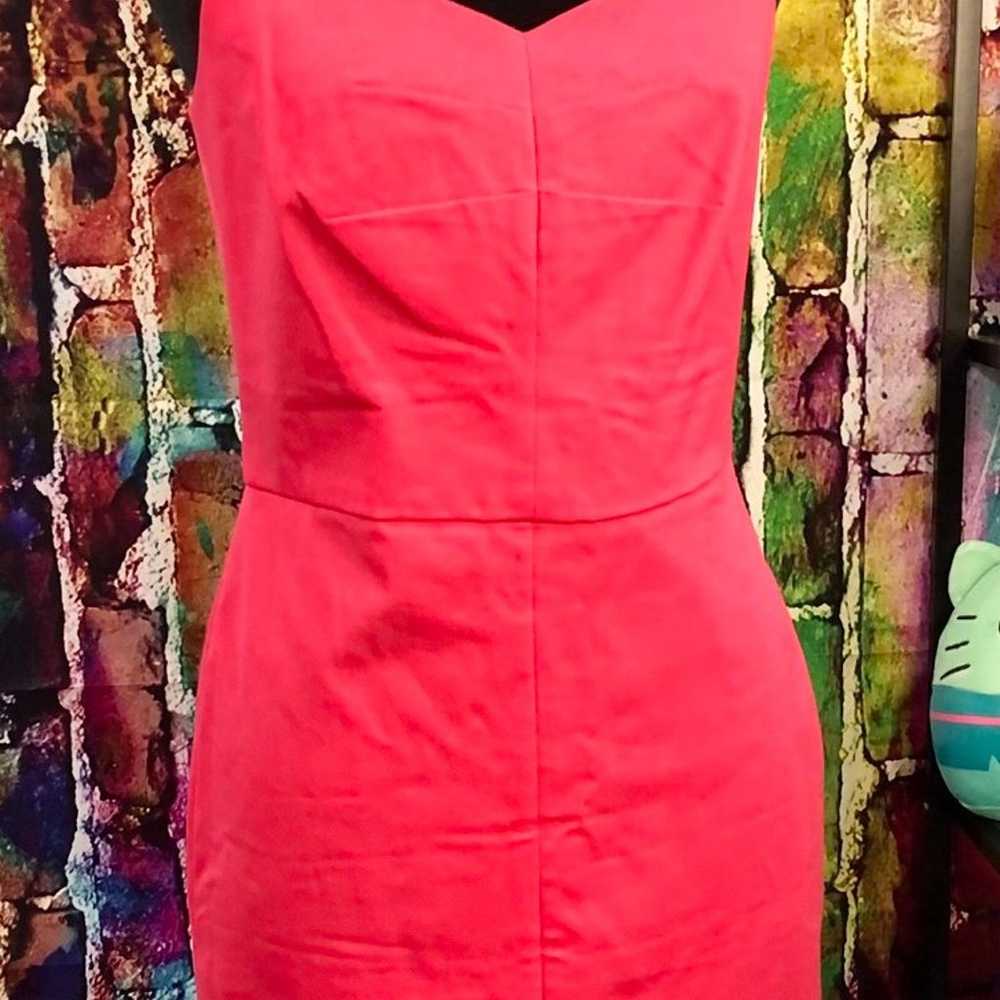 Banana Republic Bi Stretch Hot Pink Sheath Dress … - image 1