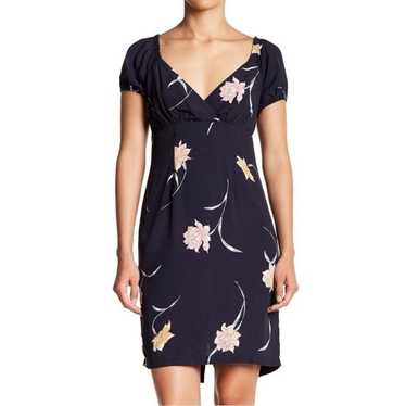 ASTR The Label Floral Puff Sleeve Mini Dress