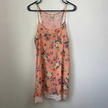 Farm Rio Orange Floral Mini Dress