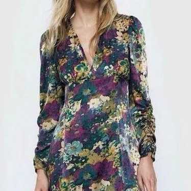 Zara floral mini dress