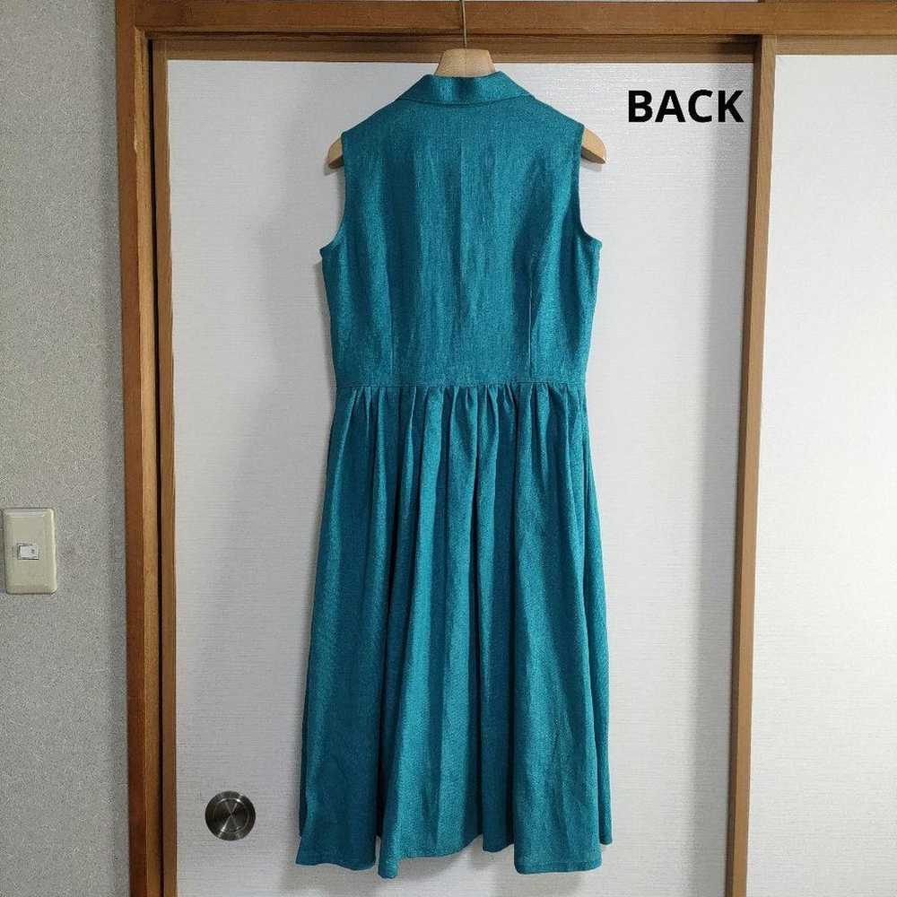 Linen sleeveless dress - image 4