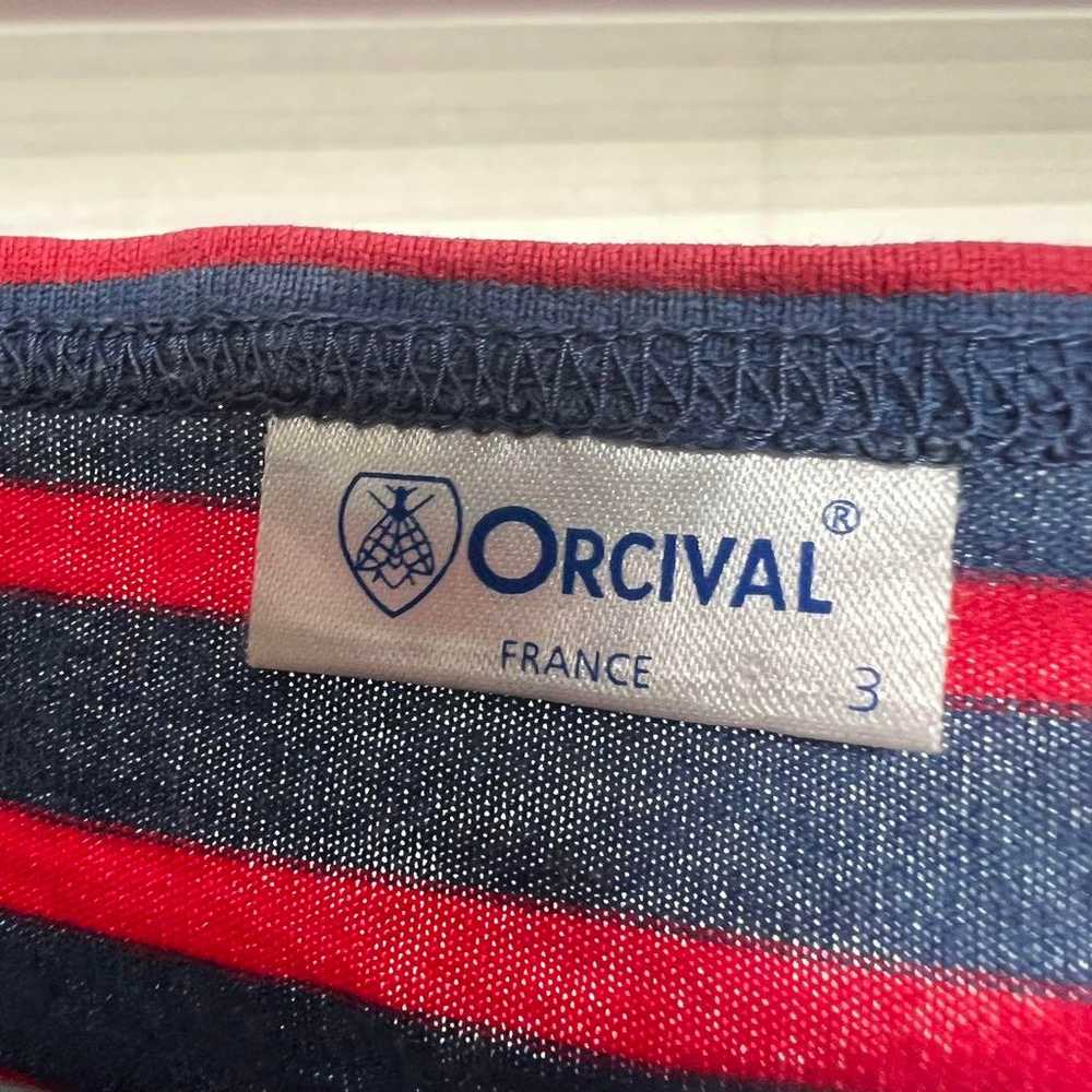 ORCIVAL French-made Border T-shirt Vintage - image 4