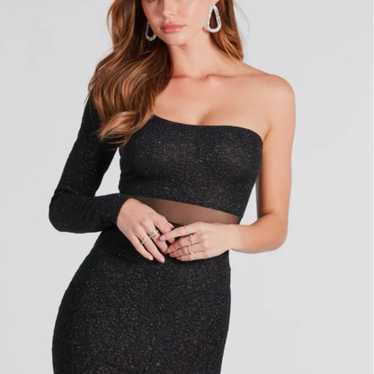 Windsor Black sparkly mini dress