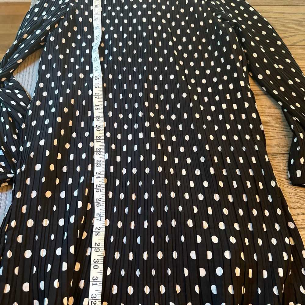 Love Riche Black and White Polka Dot Dress Size M - image 10