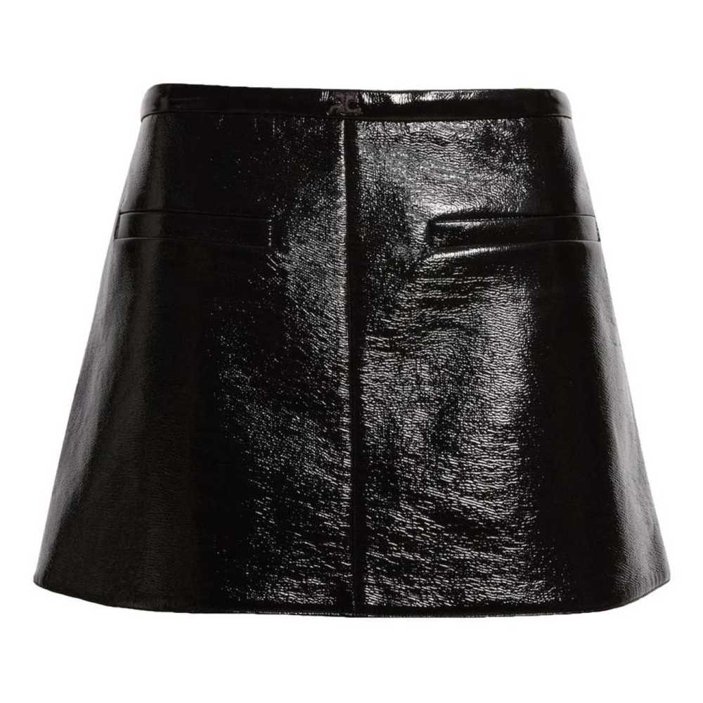 Courrèges Vinyl mini skirt - image 1