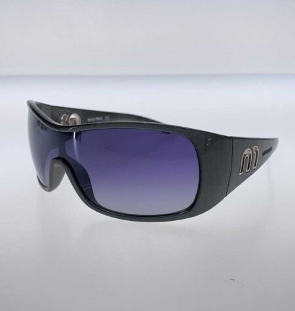 Miu Miu Miu Miu Mask Sunglasses - image 1
