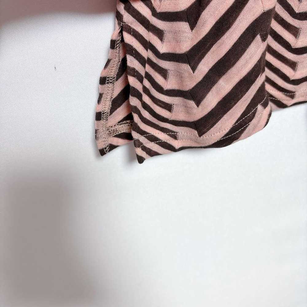 Blouse, geometric pattern, U-neck, 100% cotton, m… - image 7