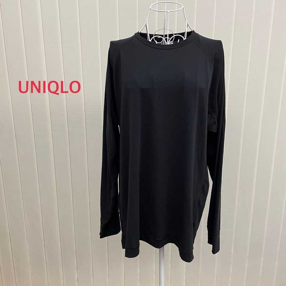 UNIQLO Women's Long Sleeve T-shirt Black Top - image 1