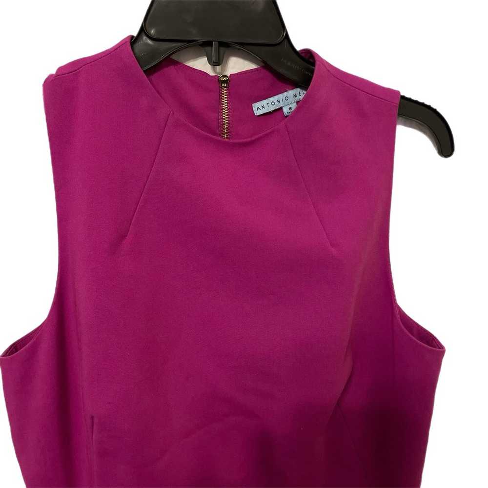 Antonio Melani Magenta Pencil Dress Size 8 - image 2