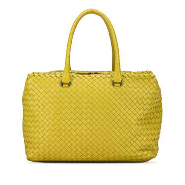 Yellow Bottega Veneta Intrecciato Brick Tote