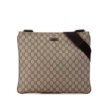 Brown Gucci GG Supreme Crossbody