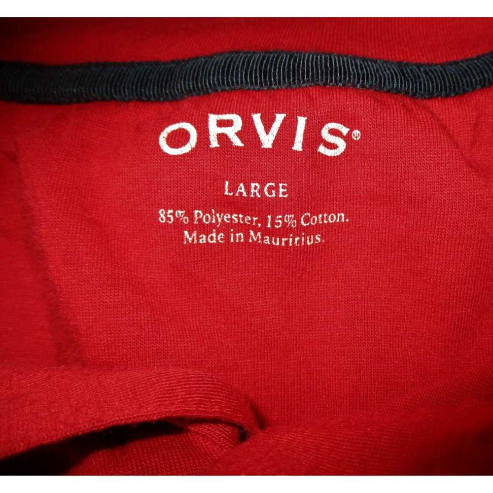 Orvis Strong Classic Fit Red Short Sleeve Polo Sh… - image 6