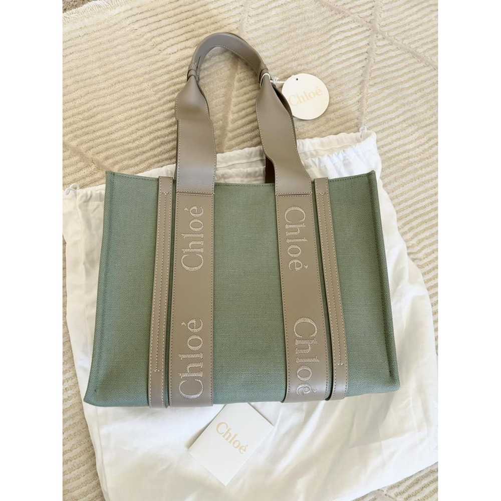 Chloé Woody cloth tote - image 2