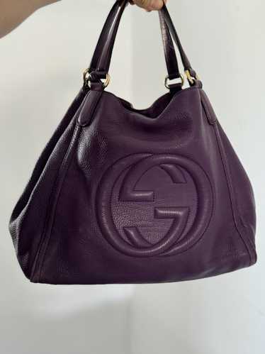 Gucci × Vintage VTG Gucci Soho Leather Tote Handb… - image 1