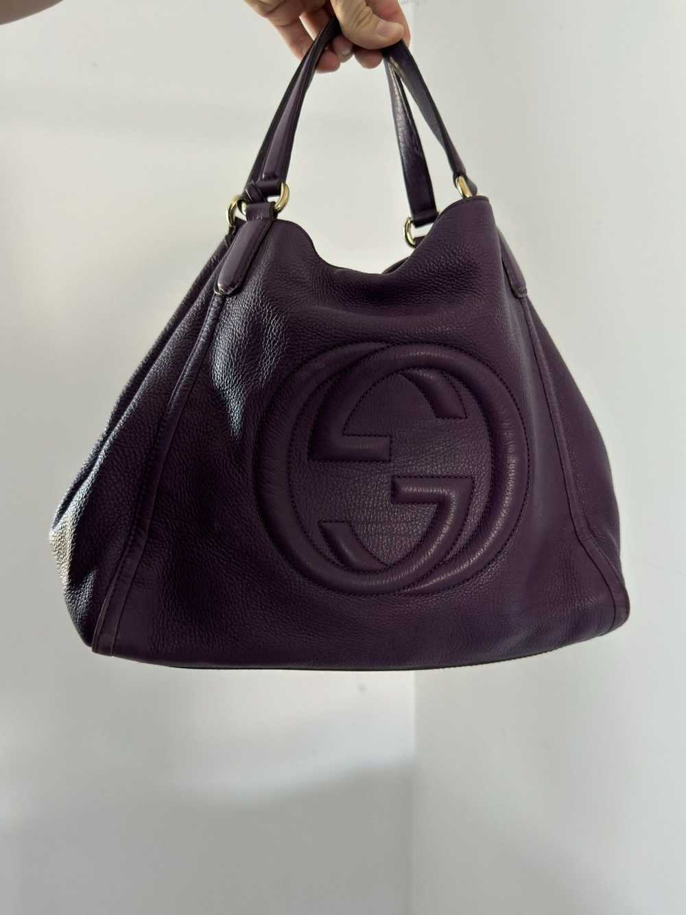 Gucci × Vintage VTG Gucci Soho Leather Tote Handb… - image 2