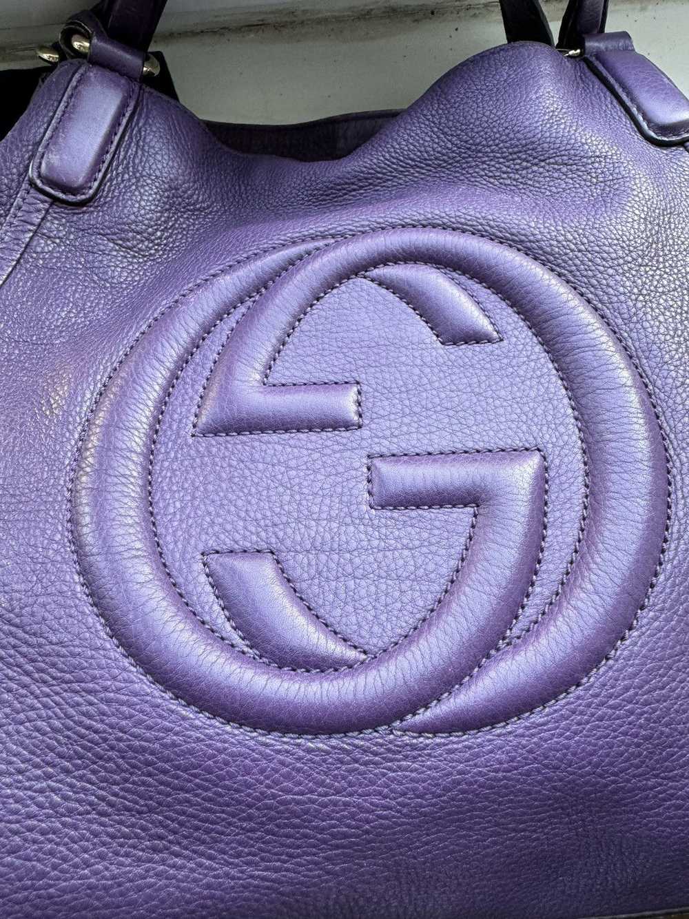 Gucci × Vintage VTG Gucci Soho Leather Tote Handb… - image 4