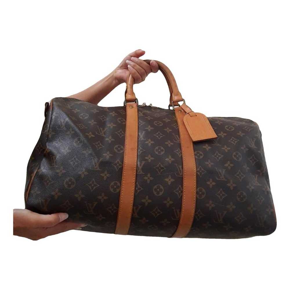 Louis Vuitton Keepall leather travel bag - image 2