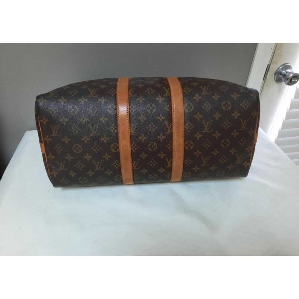 Louis Vuitton Keepall leather travel bag - image 6