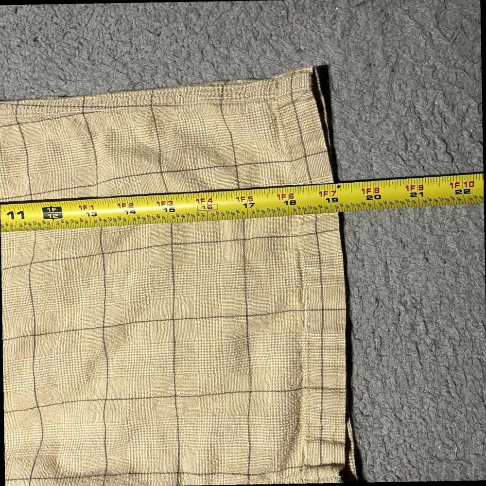 Mountain Khakis Beige Plaid Linen Blend Casual Ou… - image 3