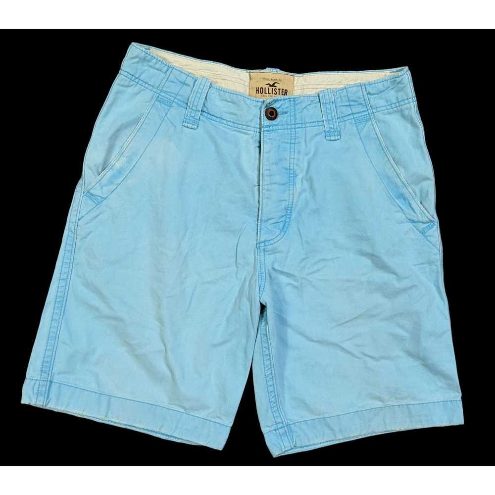 Hollister Preppy Light Blue Summer Shorts by Holl… - image 1