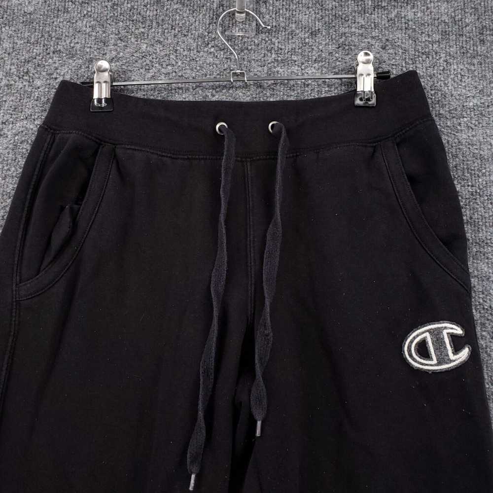 Champion Comfortable Black Cotton Logo Joggers Dr… - image 3