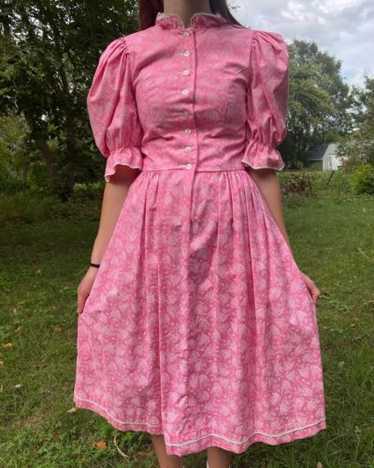 70s puff sleeve dress - Gem