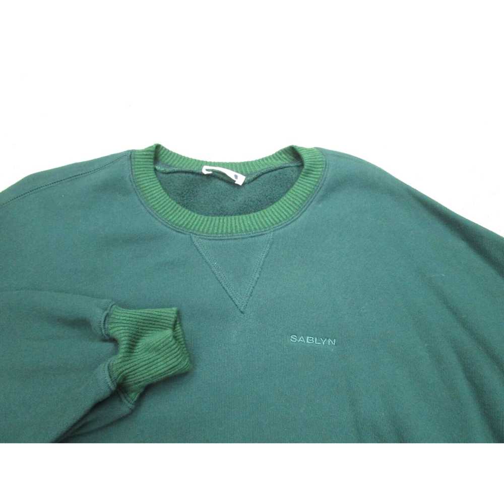 Vintage Womens Green Crewneck Sweatshirt Sablyn B… - image 3