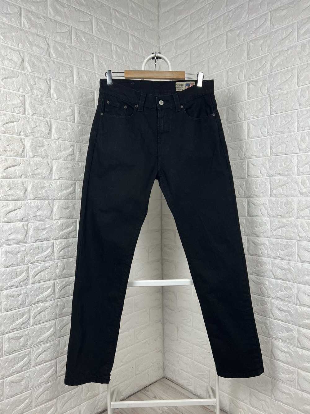 Schott × Streetwear × Vintage Schott Black Jeans - image 2