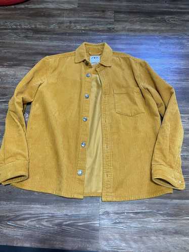 Zara Corduroy Marigold Yellow Gold Shirt Jacket Me