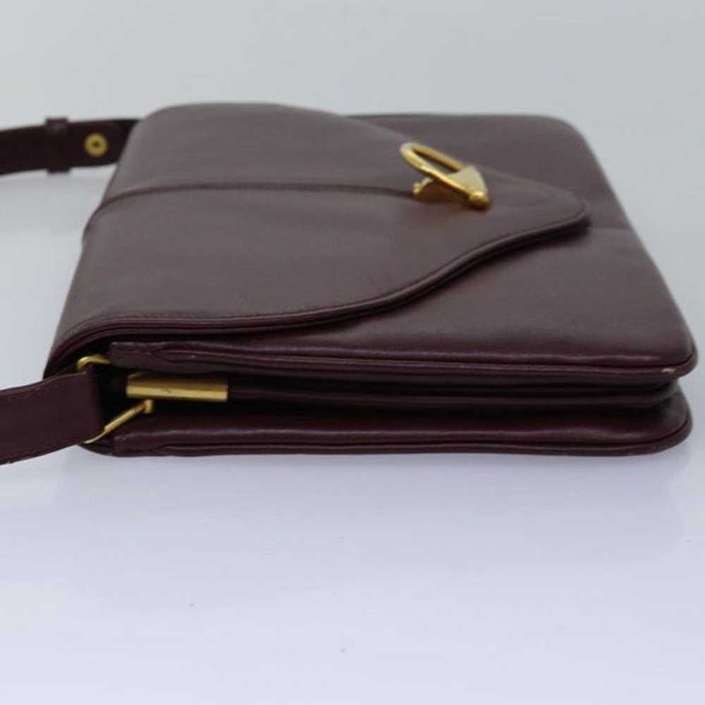 Gucci GUCCI Shoulder Bag Leather Bordeaux - image 3