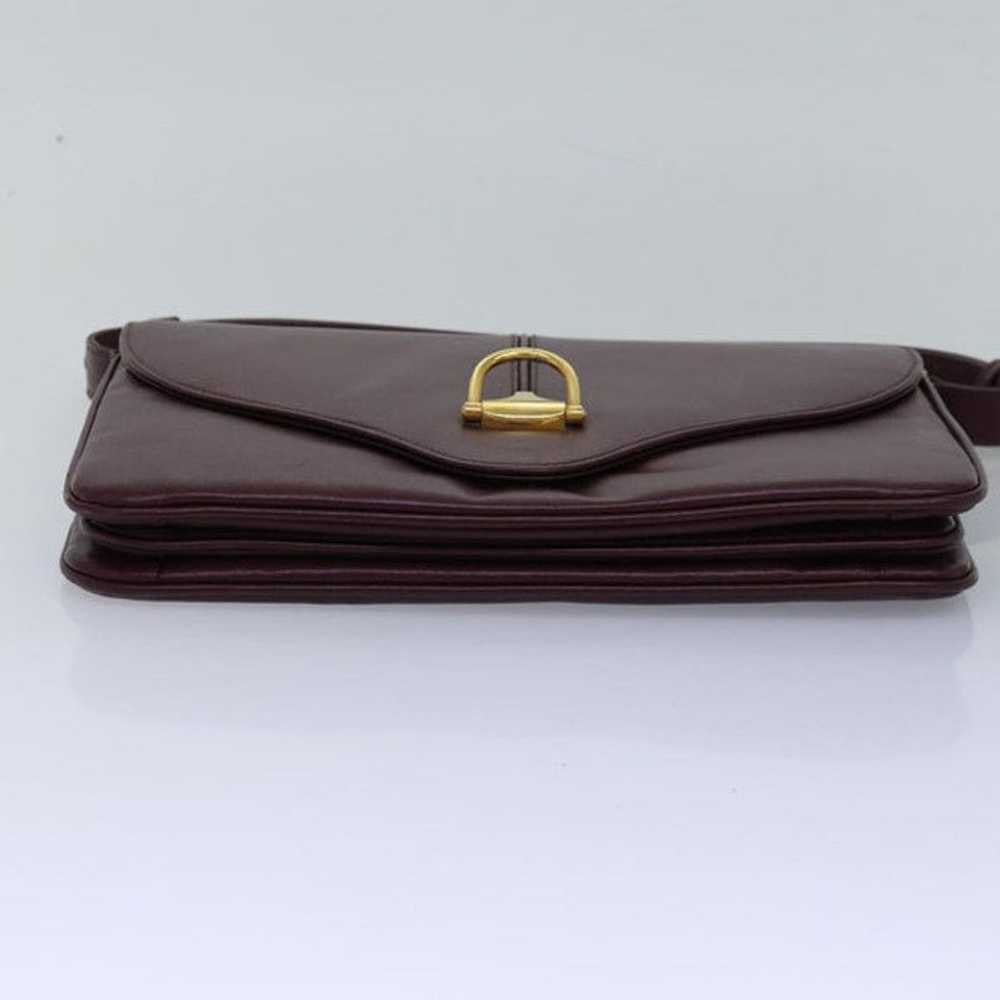 Gucci GUCCI Shoulder Bag Leather Bordeaux - image 5