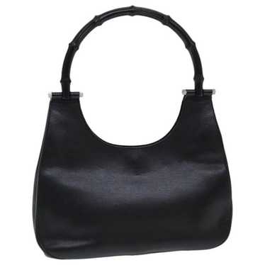 Gucci GUCCI Bamboo Hand Bag Leather Black - image 1