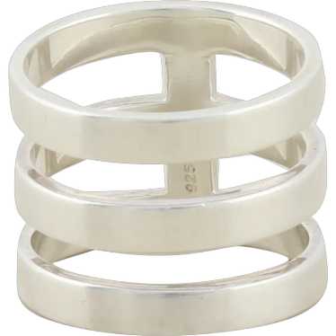 Sterling Silver Triple Stackable Band Ring Silpada