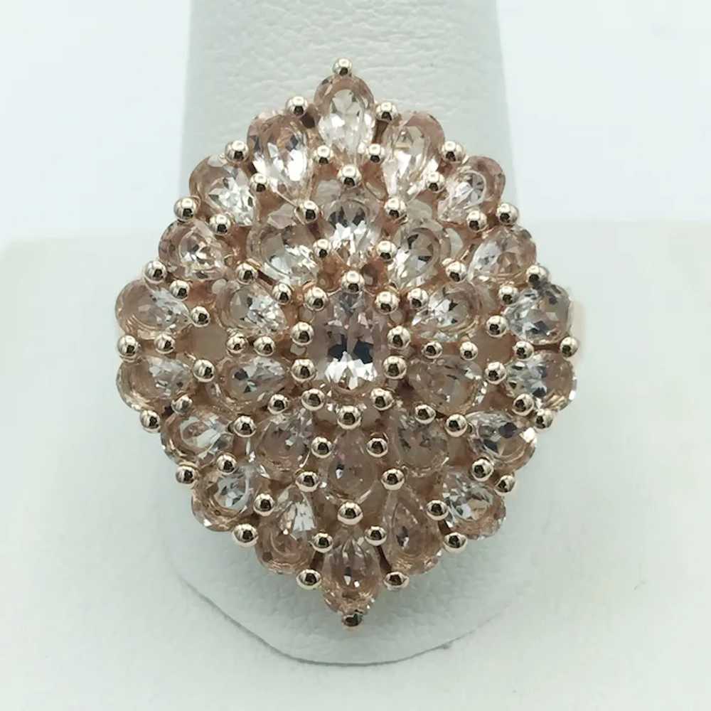 Sterling Silver Morganite Ring - image 2