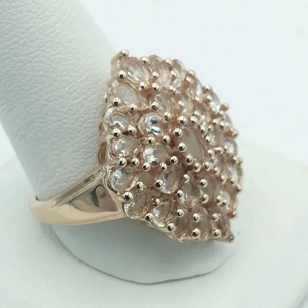 Sterling Silver Morganite Ring - image 3