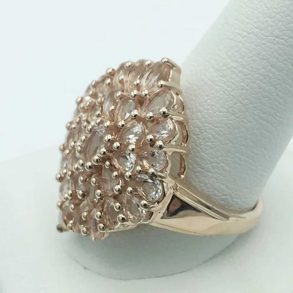 Sterling Silver Morganite Ring - image 4