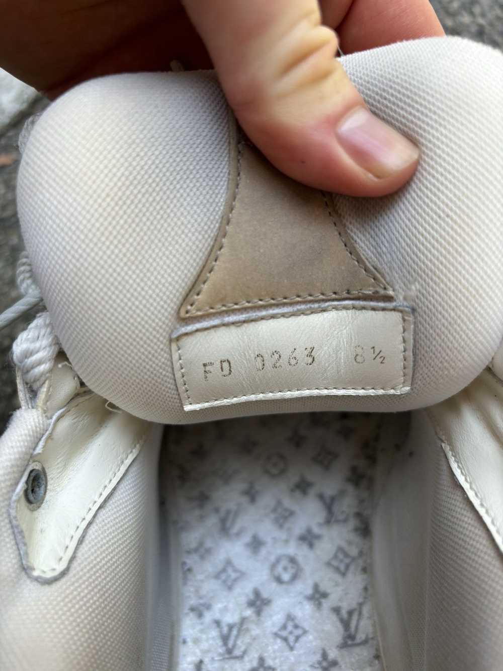 Louis Vuitton White and Beige Skate Sneakers - image 6