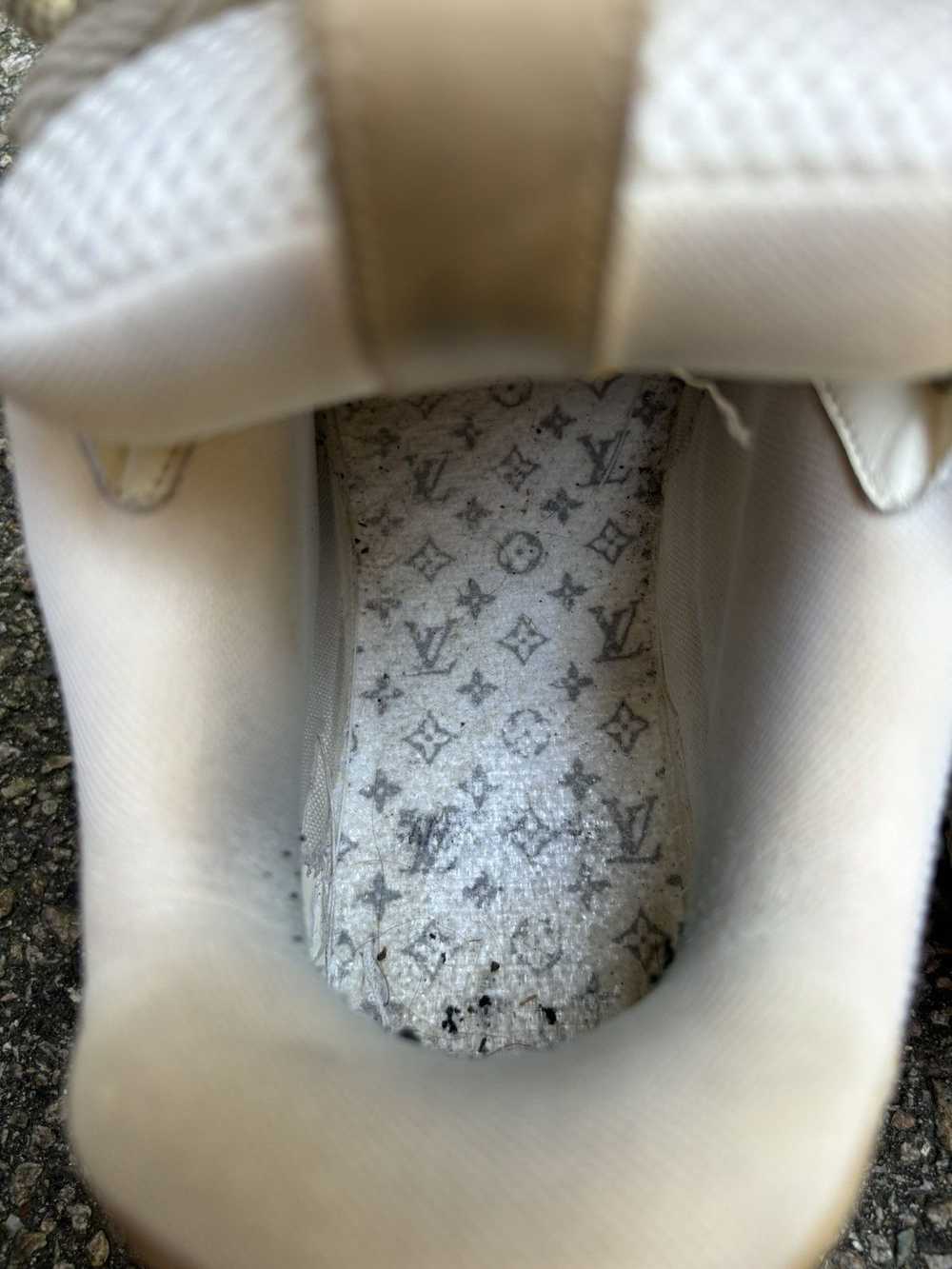 Louis Vuitton White and Beige Skate Sneakers - image 7