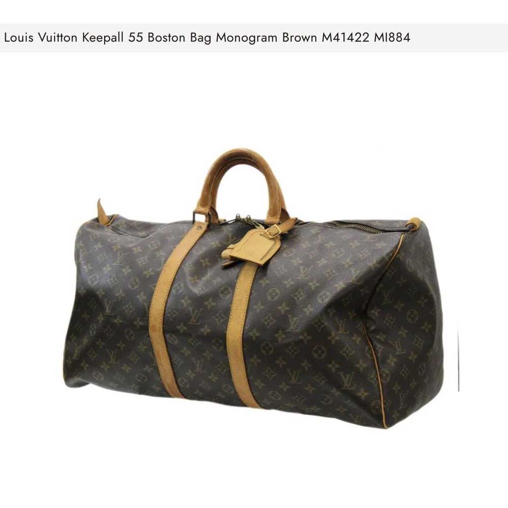 Louis Vuitton Keepall cloth travel bag - image 3